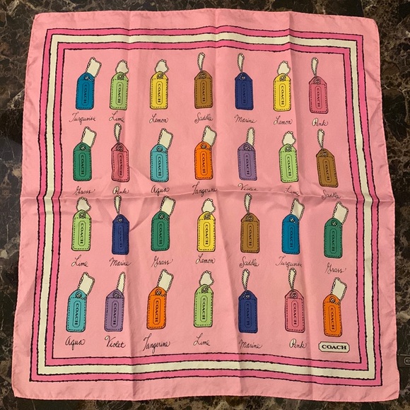 Coach Silk Scarf - Picture 1 of 2